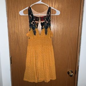 Free People yellow dress